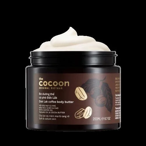 Bơ Dưỡng Thể Cà Phê Đắk Lắk Cocoon 200ml