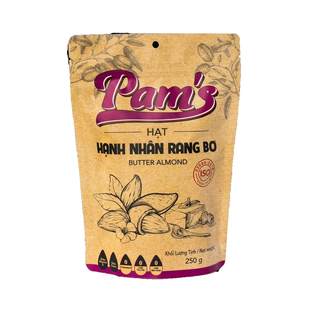 Hạt Hạnh Nhân Rang Bơ Pam's Gói 250g