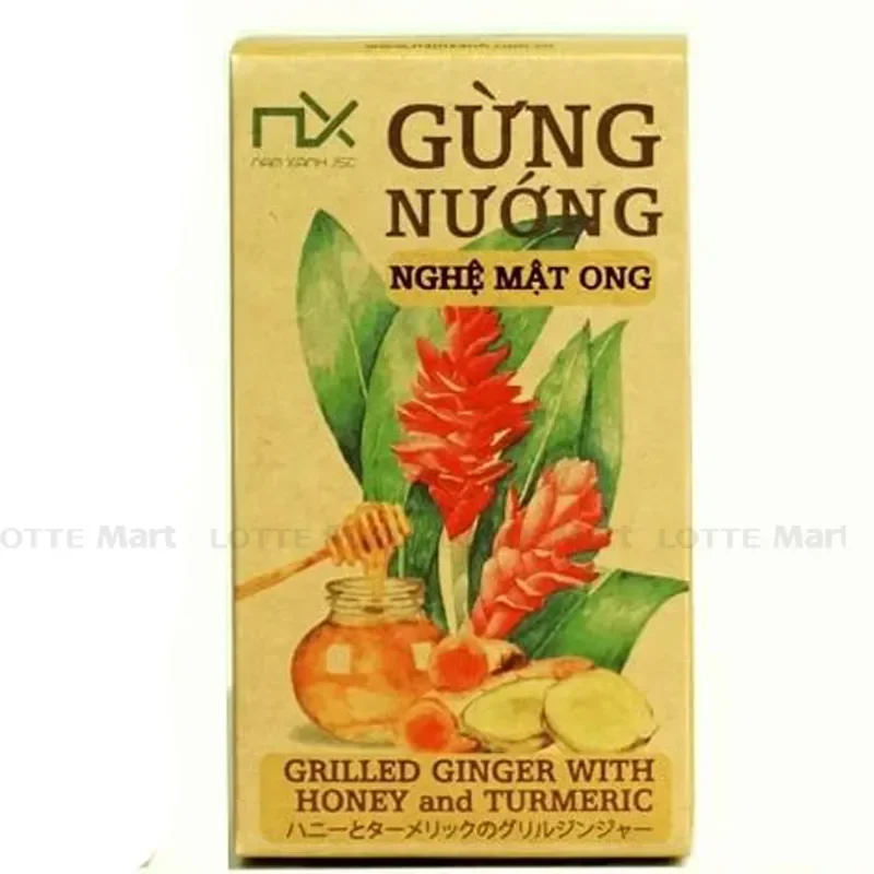 Gừng Nướng Nghệ Mật Ong Nam Xanh Hộp 80g