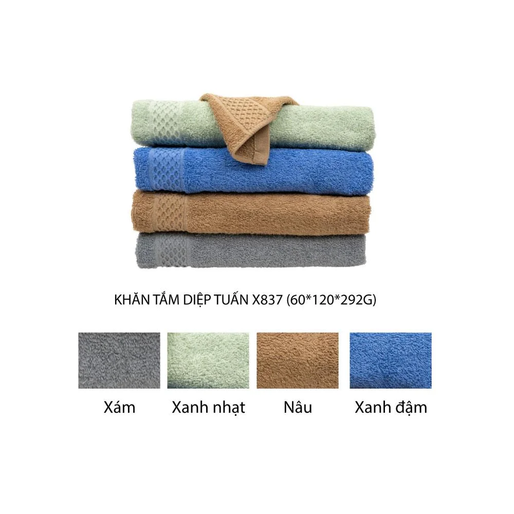 Khăn Tắm Tròn X837 60x120cmx292g