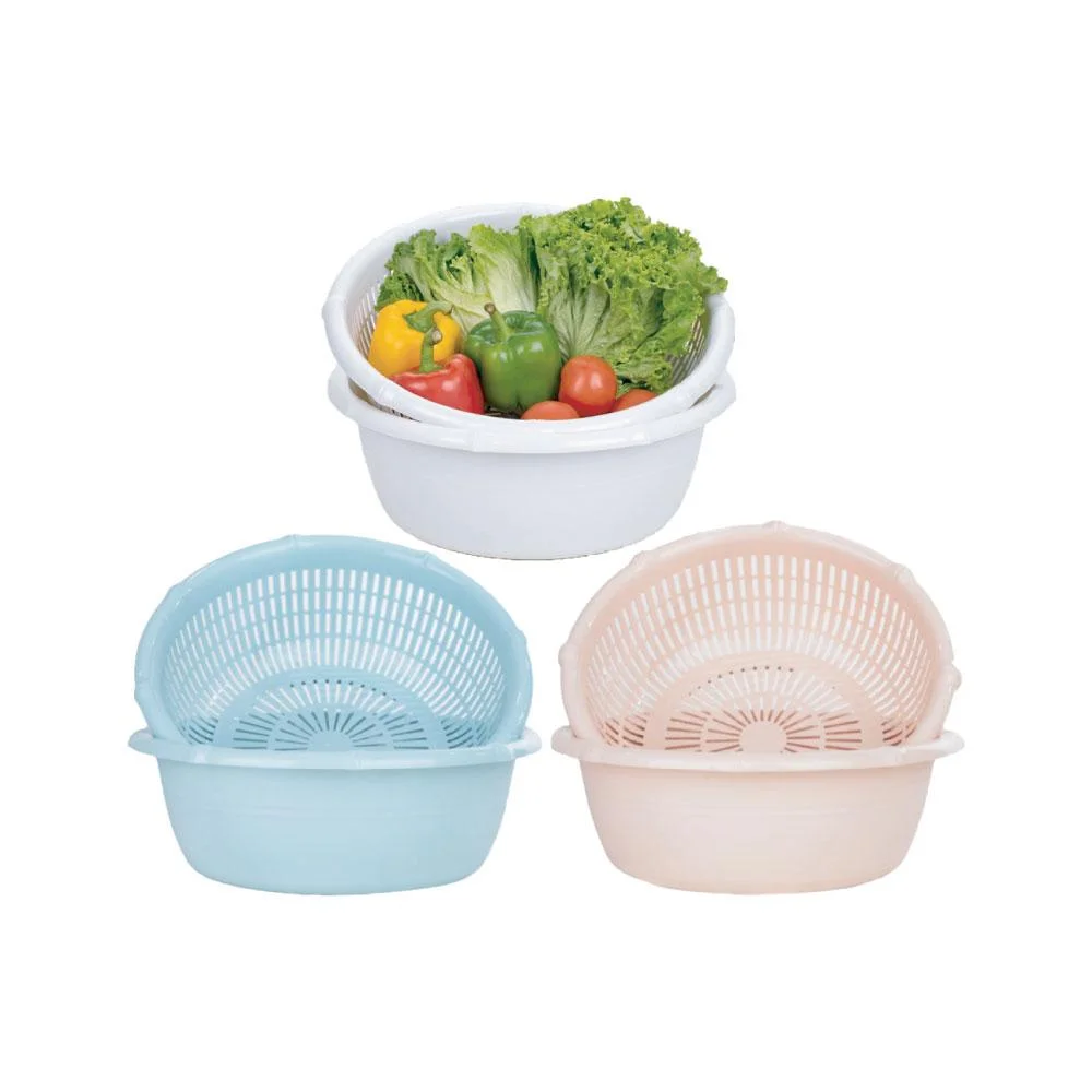 Bộ Thau Rổ Nhựa Trúc 2326-32cm