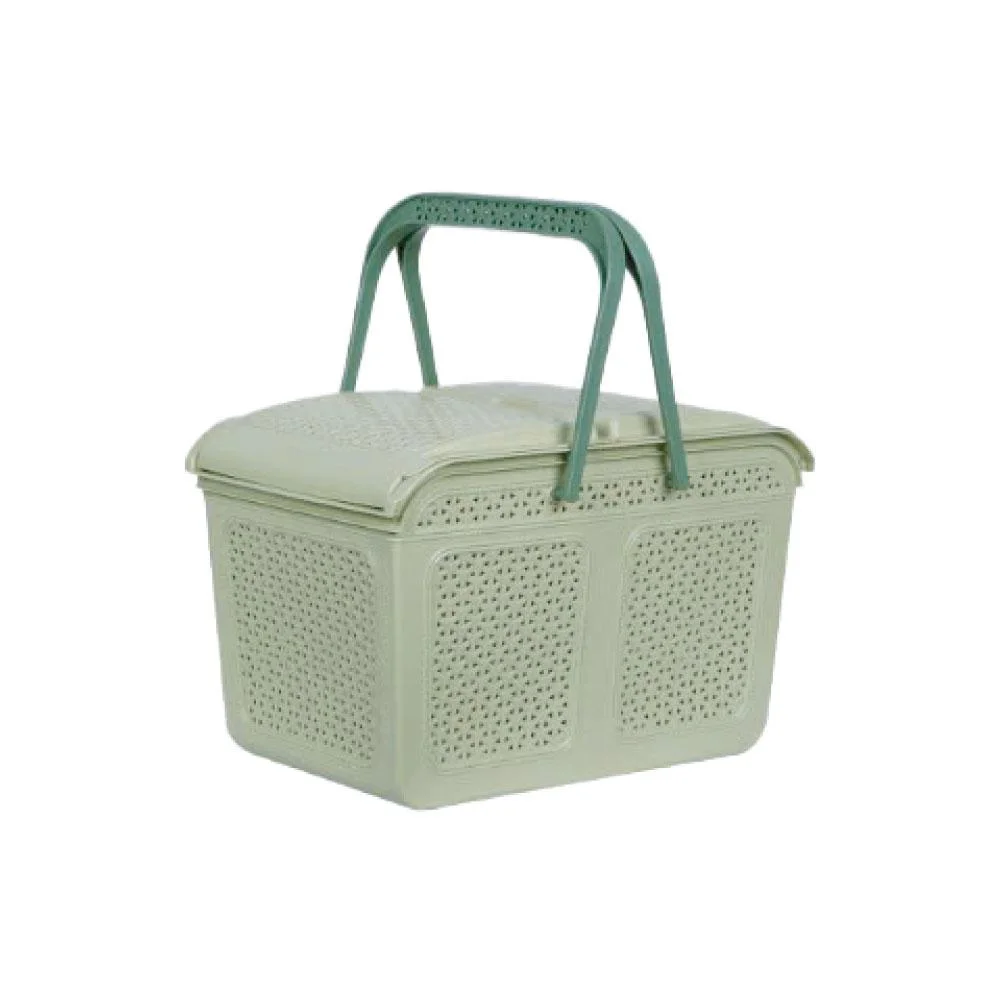 Giỏ Nhựa Quai Nắp 2606-Size L