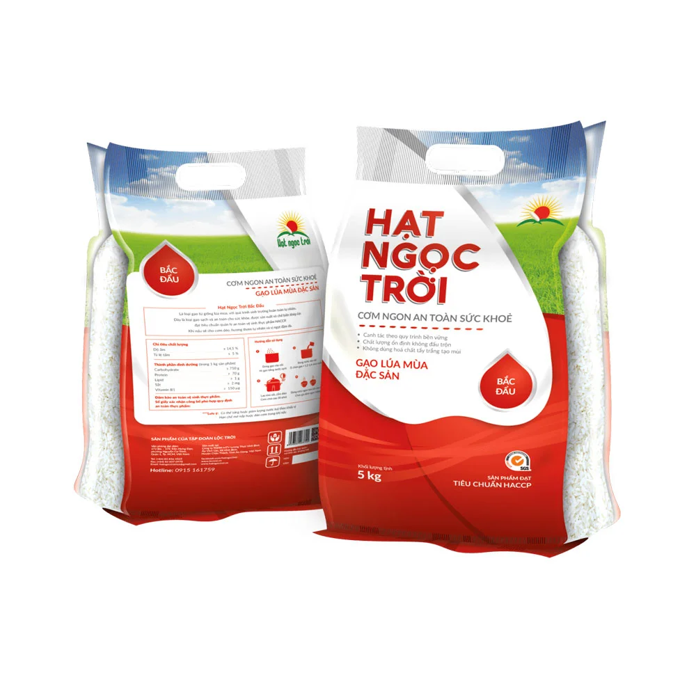 Gạo Thơm Bắc Đẩu Hạt Ngọc Trời 5kg