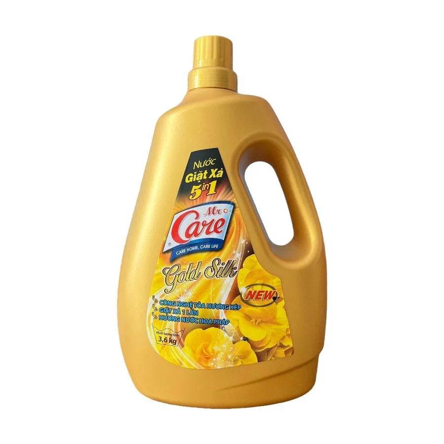 Nước Giặt Xả True Care 5 Trong 1 Hương Gold Silk Can 3.6kg