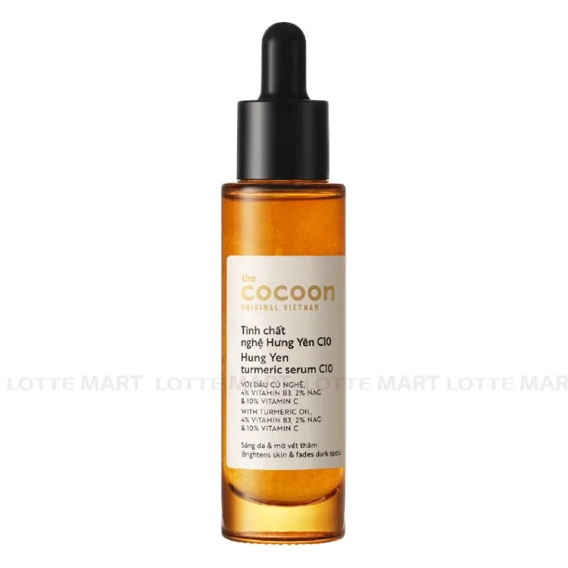 Tinh Chất Cocoon Chiết Xuất Nghệ Hưng Yên C10 Dưỡng Sáng Mờ Thâm 30ml