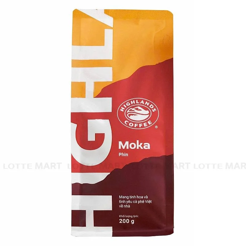 Cà Phê Rang Xay Moka Highlands Coffee Gói 200g