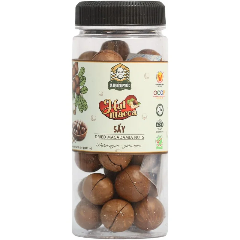 Hạt Macca Bà Tư Sấy Hộp 250g