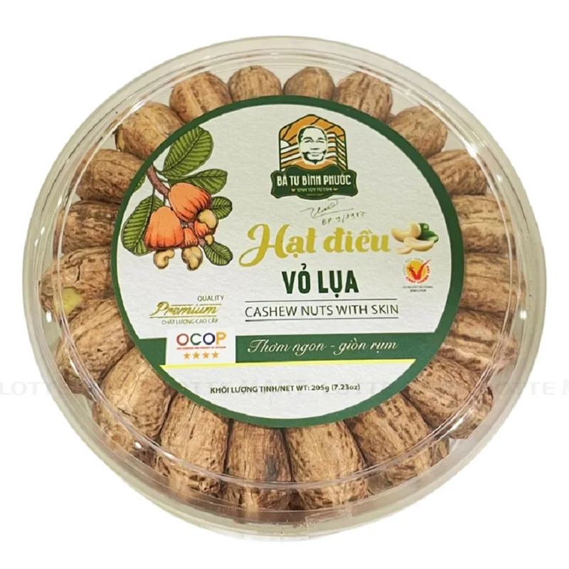 Hạt Điều Xếp Bà Tư Vỏ Lụa Hộp 205g
