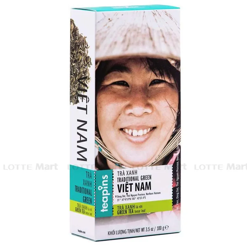 Trà Xanh Truyền Thống Teapins Farmer's Tea Hộp 100g