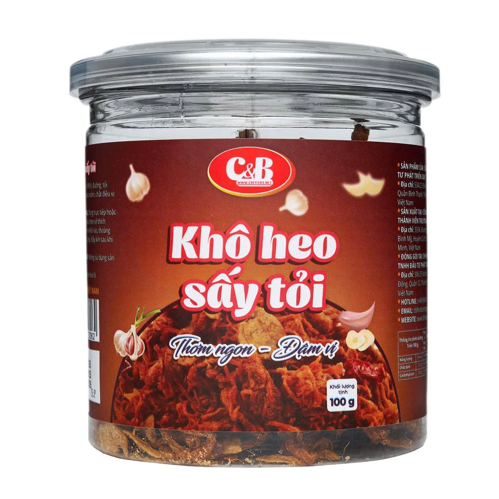 Khô Heo Sấy Tỏi C&B 100g