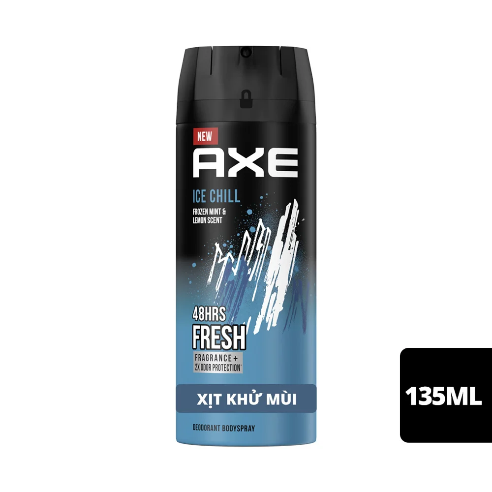 Xịt Ngăn Mùi Dành Cho Nam Axe Ice Chill Tươi Mát Chai 135ml