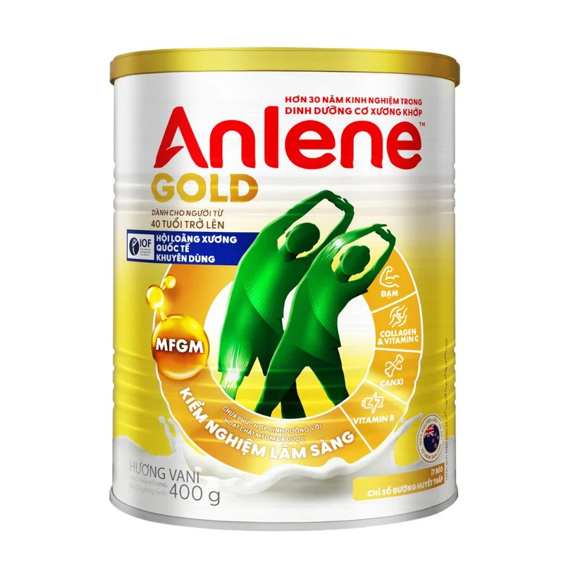 Sữa Bột Anlene Gold Hương Vani 400g (Cho Người Từ 40 Tuổi Trở Lên)