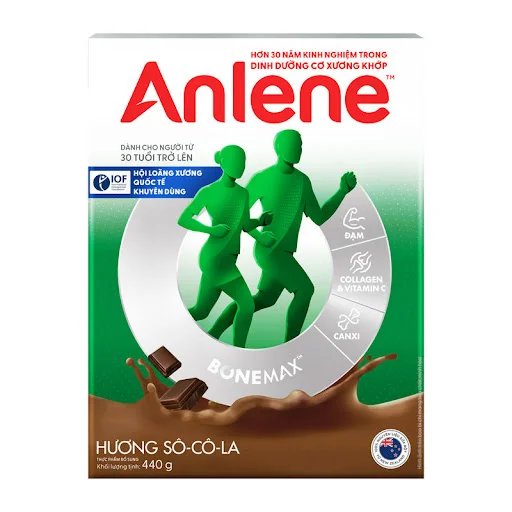 Sữa Bột Anlene Gold Movepro 3X Hương Socola (Trên 40 Tuổi) Hộp 440g
