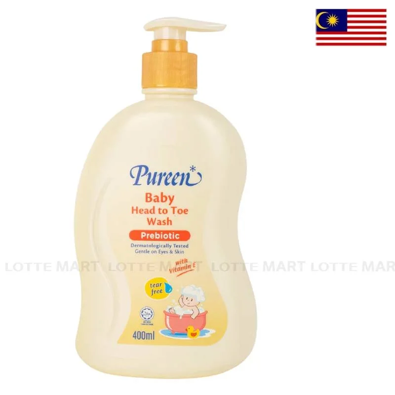 Dầu Tắm Gội Cho Bé Pureen Baby Prebiotic Chai 400ml